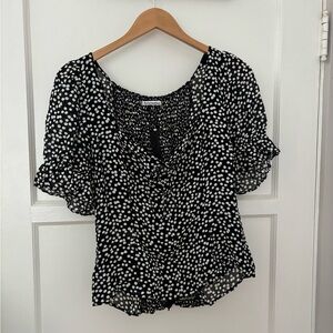 REFORMATION polka dot top